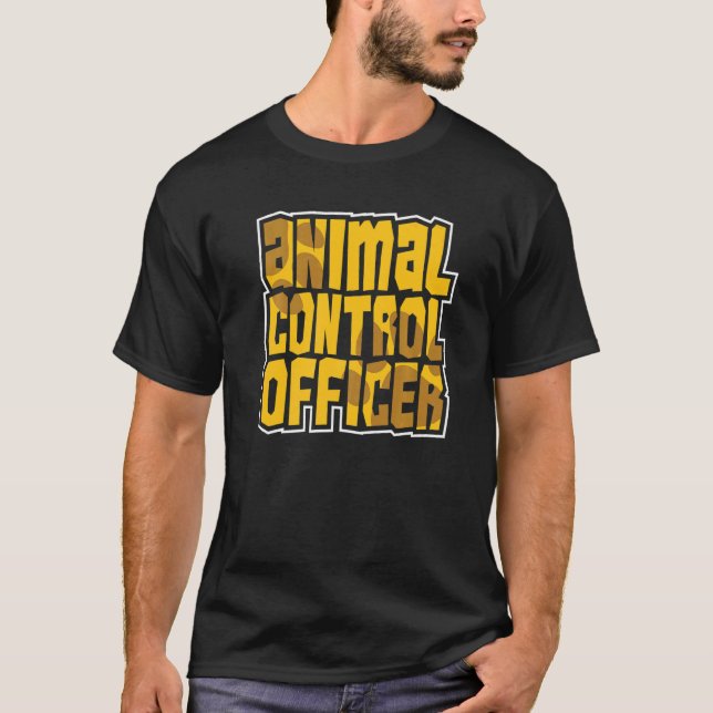 T-shirt Agent de Secourt de contrôle des animaux 5 (Devant)