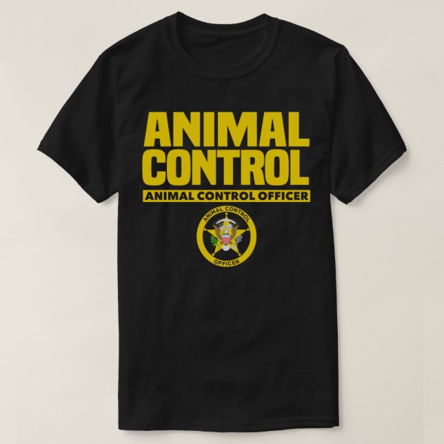 T-shirt Agent de Secourt de contrôle des animaux Union de  (Design devant)