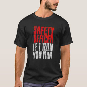 T-shirt Agent de sécurité Si je cours, vous courez