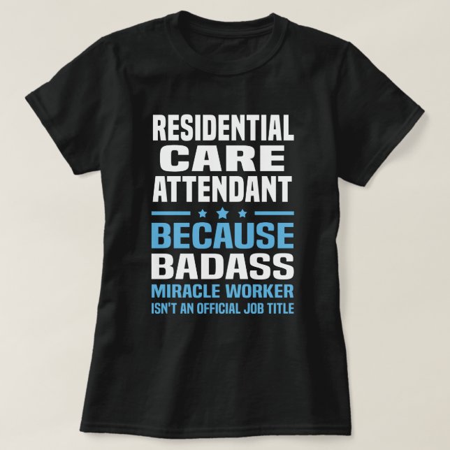 T-shirt Agent de soins résidentiels (Design devant)