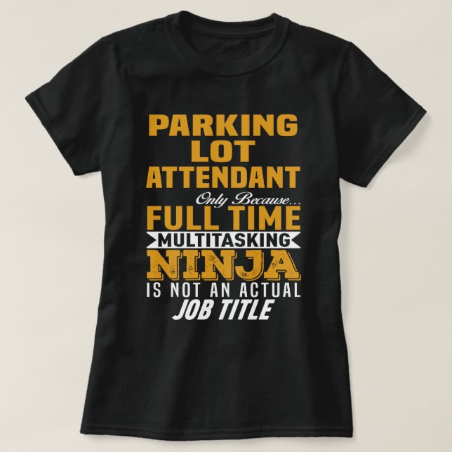 T-shirt Agent de stationnement (Design devant)