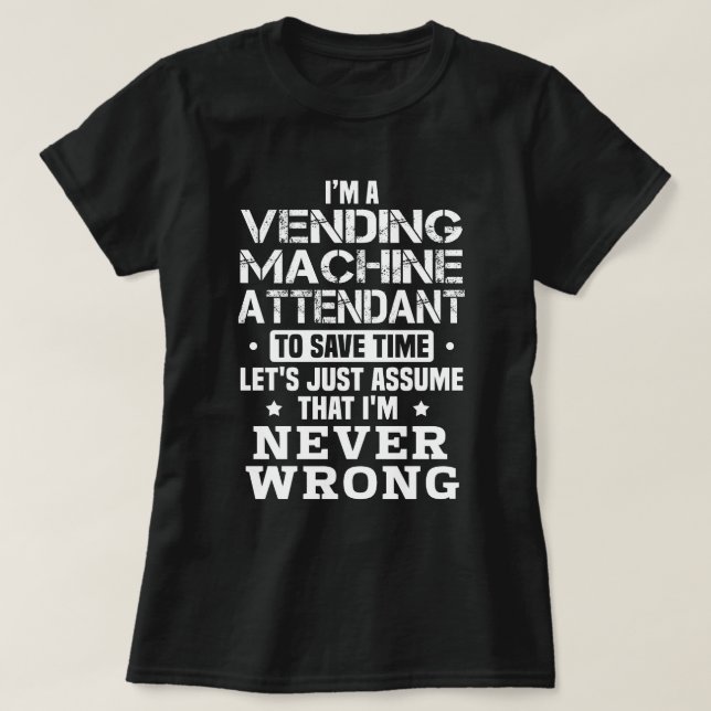 T-shirt Agent de vente automatique (Design devant)