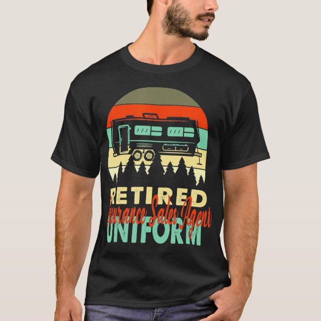 T-shirt Agent de vente d'assurance à la retraite Uniform R (Devant)