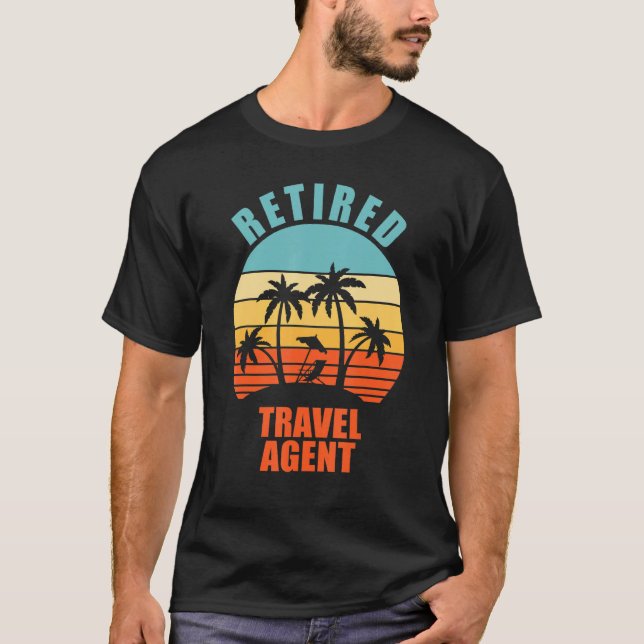 T-shirt Agent de voyage à la retraite, Bonne retraite (Devant)