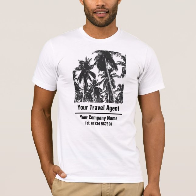 T-shirt Agent de voyage ou consultant en voyages, société  (Devant)