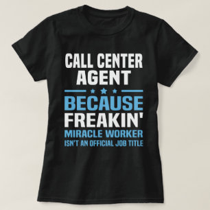 T-shirt Agent du centre d'appels