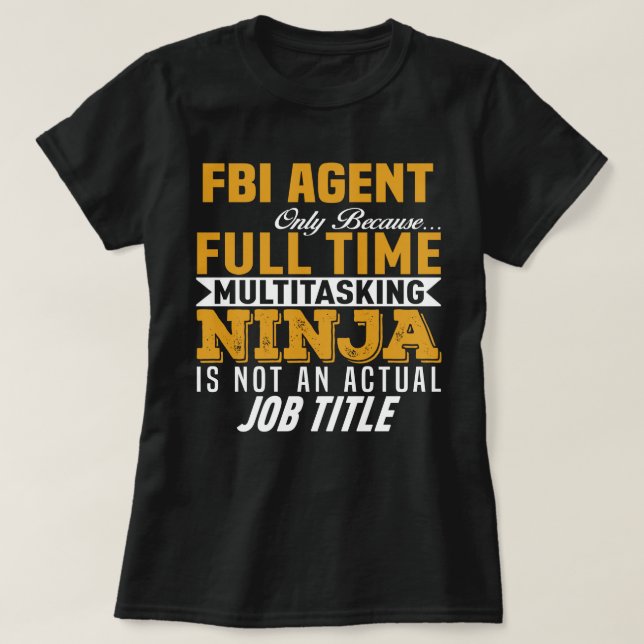 T-shirt Agent du FBI (Design devant)