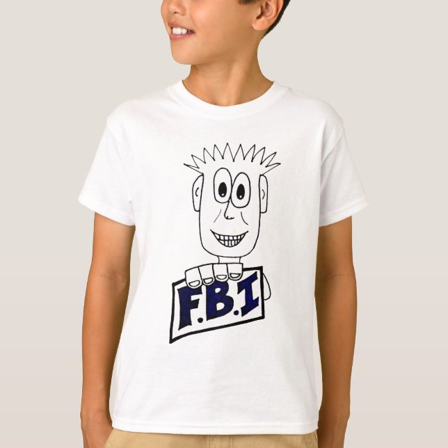 T-shirt Agent du FBI de bande dessinée (Devant)