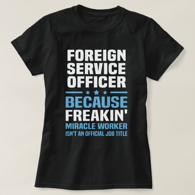 T-shirt Agent du service extérieur (Design devant)