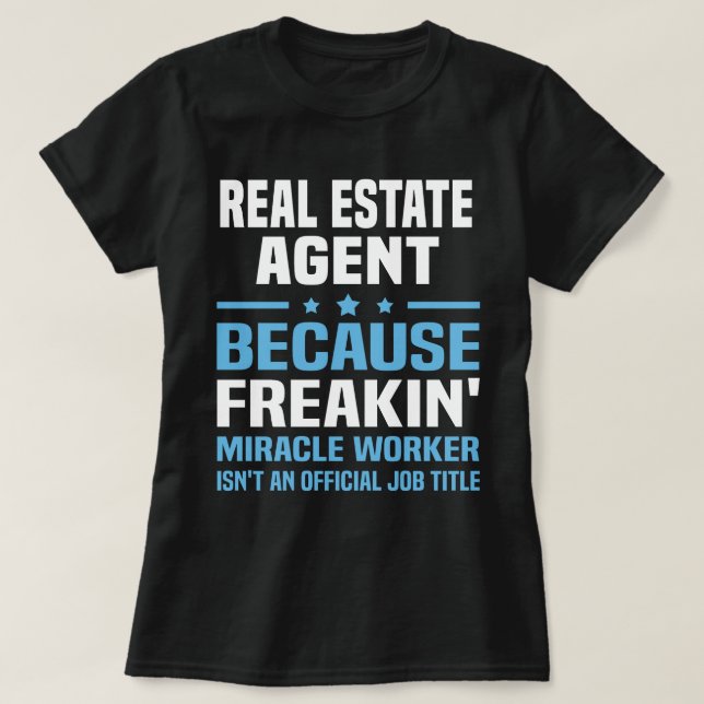T-shirt Agent immobilier (Design devant)