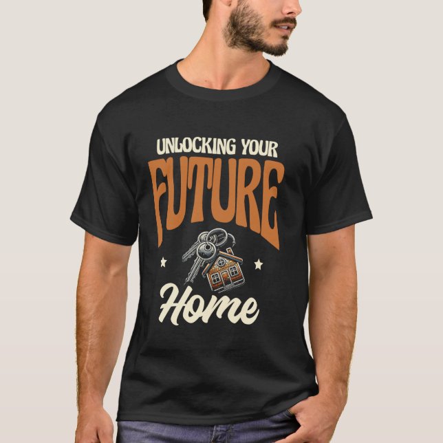 T-shirt Agent immobilier débloquant votre future maison Re (Devant)