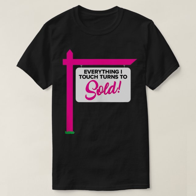 T-shirt Agent immobilier drôle (Design devant)