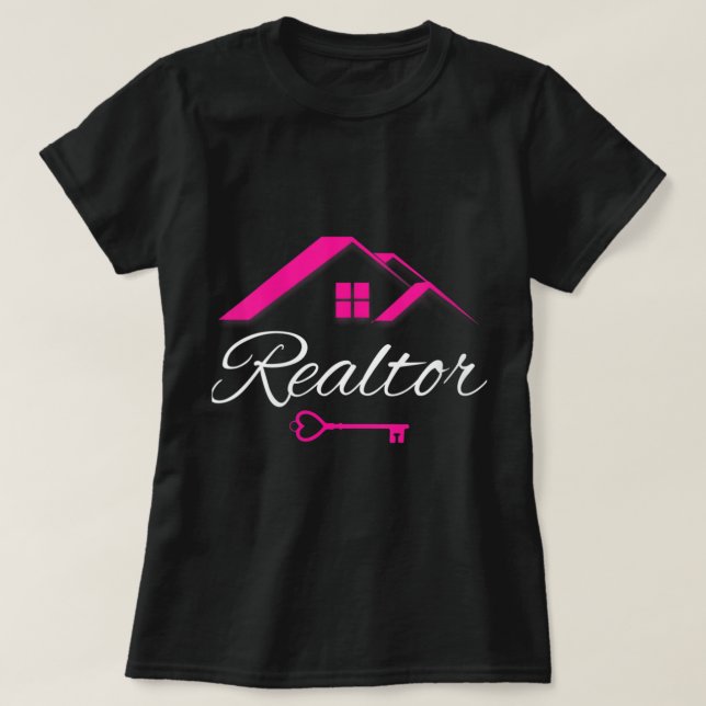 T-shirt Agent Immobilier Femen Cute Realtor V-Neck (Design devant)