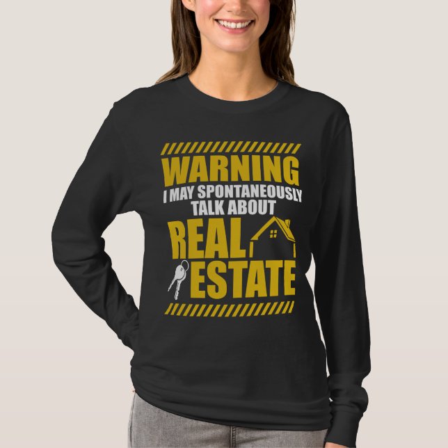 T-shirt Agent immobilier Humour courtier investisseur Humo (Devant)