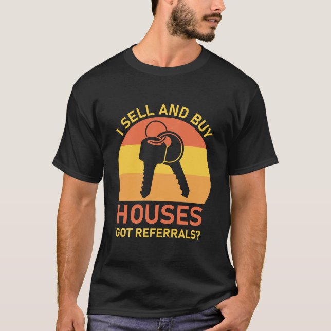 T-shirt Agent Immobilier Je Vends Et Achète Maisons Realto (Devant)