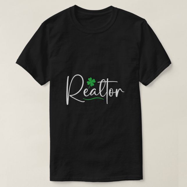 T-shirt Agent immobilier Jour de la Saint Patrick (Design devant)