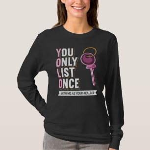 T-shirt Agent immobilier qui ne liste qu'une fois Collègue