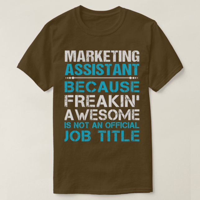 T-shirt Agent Marketing Freaking Awesome Job Gip Item (Design devant)