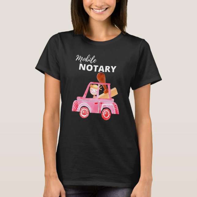 T-shirt Agent mobile notary notary notary notary signing (Devant)