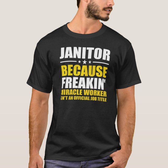 T-shirt Agent parce que Freaking Miracle Worker Facility M (Devant)