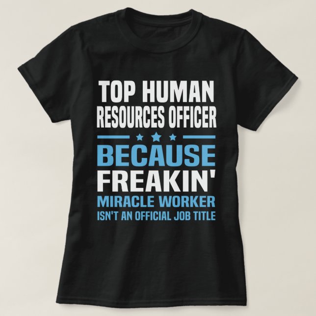 T-shirt Agent principal des ressources humaines (Design devant)