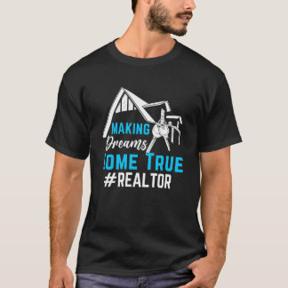 T-shirt Agent Realtor Cool Home Maison Profession Ironie