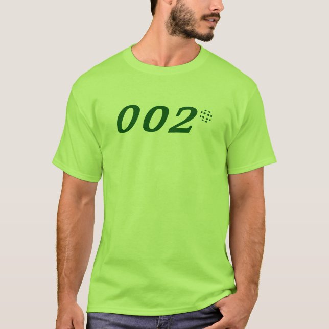 T-shirt Agent secret 002 zéro zéro deux Pickleball (Devant)