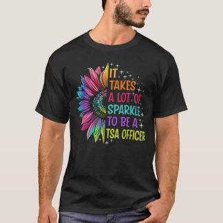 T-shirt Agent Tsa Sparkle