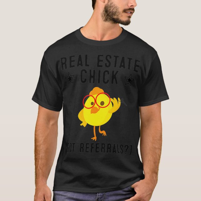 T-shirt Agent Women Funny Real Estate Chick (Devant)