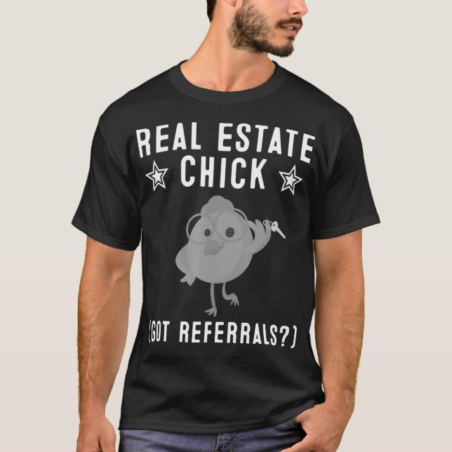 T-shirt Agent Women Funny Real Estate Chick (Devant)