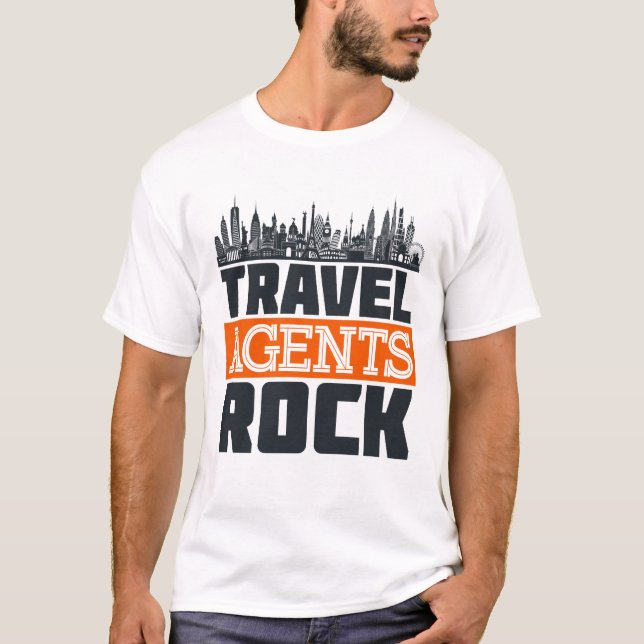 T-shirt Agents de voyage Planification des vacances (Devant)