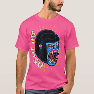 T-shirt Aggressiv Gorilla Brésilien Jiu Jitsu