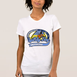 T-shirt Agilité australienne de berger de base-ball