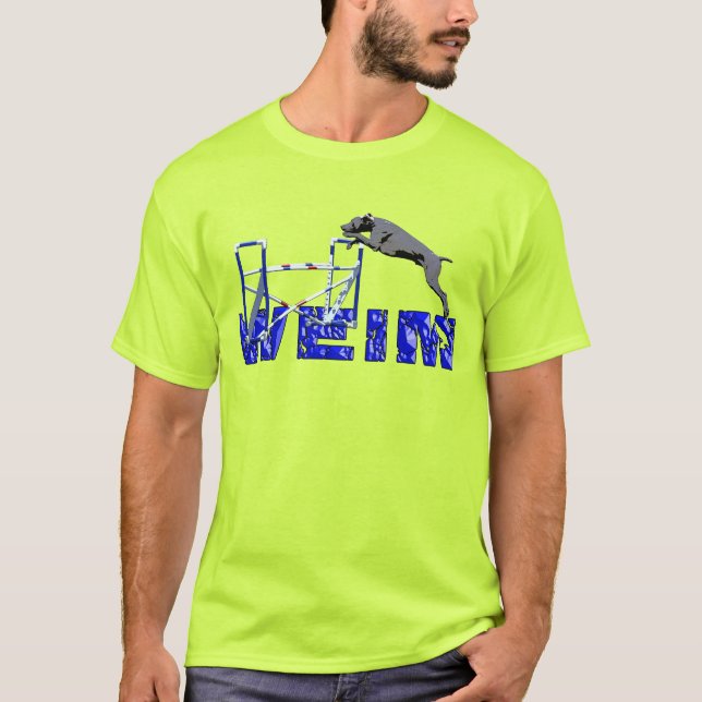 T-shirt Agilité de Weim (conception #3) (Devant)