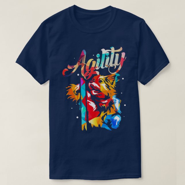 T-shirt Agilité du chien 3 (Design devant)
