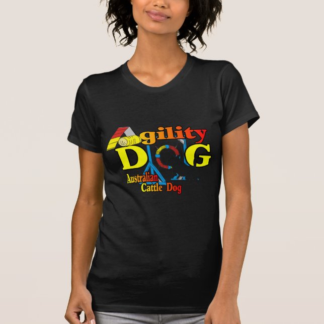 T-shirt Agilité du chien de bétail australien (Devant)