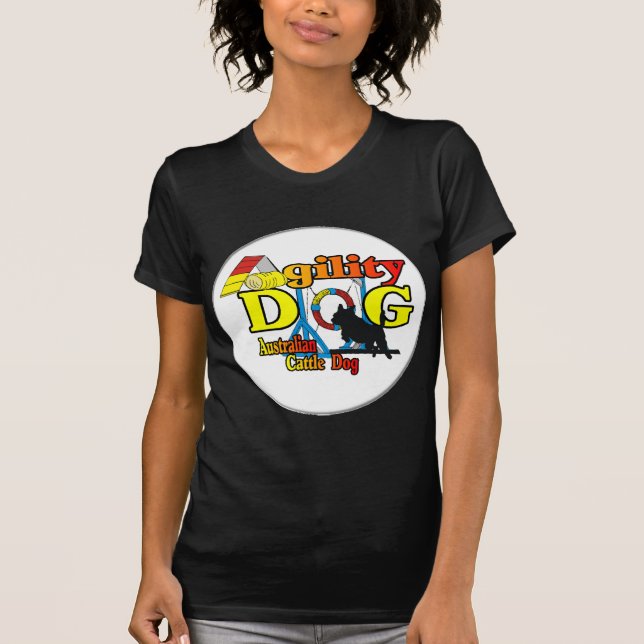 T-shirt Agilité du chien de bétail australien (Devant)
