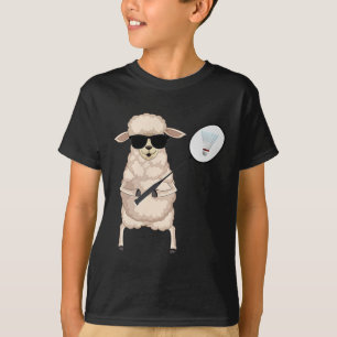 T-shirt Agneau à mouton amusant portant des lunettes Jouan