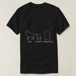 T-shirt Agneau de bélier Dingdong Mème amusant Tee