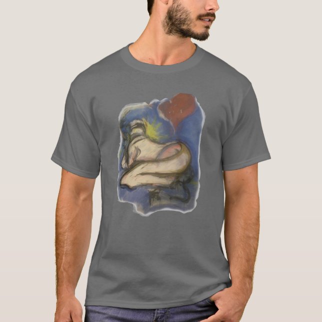 T-shirt Agneau de Keith - coeur T de sommeil (Devant)