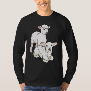 T-shirt Agneau Mouton Pâques Agneau Pascal Petits Moutons 