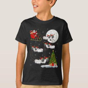 T-shirt Agneaux Mouton Père Noël Sleigh Flying Funny Magiq