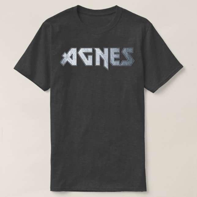 T-shirt Agnes en métal lourd (Design devant)