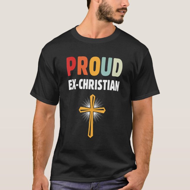 T-shirt Agnostique Non Religieux Ex Christian Apathist Agn (Devant)