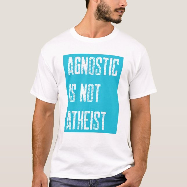 T-shirt Agnostique pas athée (Devant)
