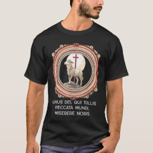 T-shirt Agnus Dei Sanctus Traditionnel Messe Latine Cathol