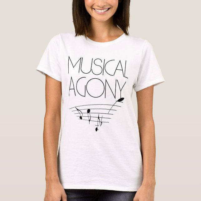 T-shirt Agonie musicale (Devant)