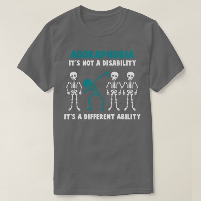 T-shirt Agoraphobie Sensibilisation Ce N'Est Pas Un Handic (Design devant)