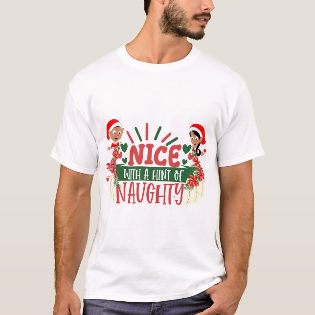 T-shirt Agréable Avec Une Indice De Mal (Devant)