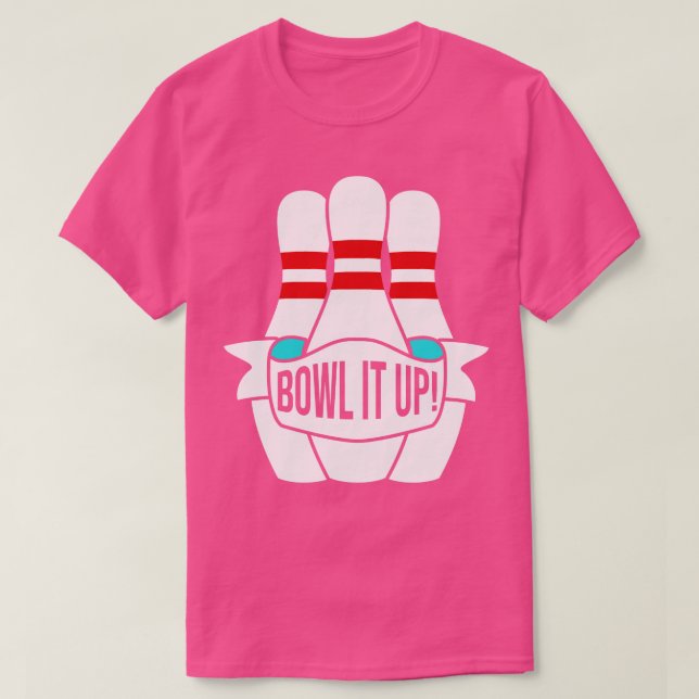 T-shirt Agréable Bowling It Up Artwork (Design devant)